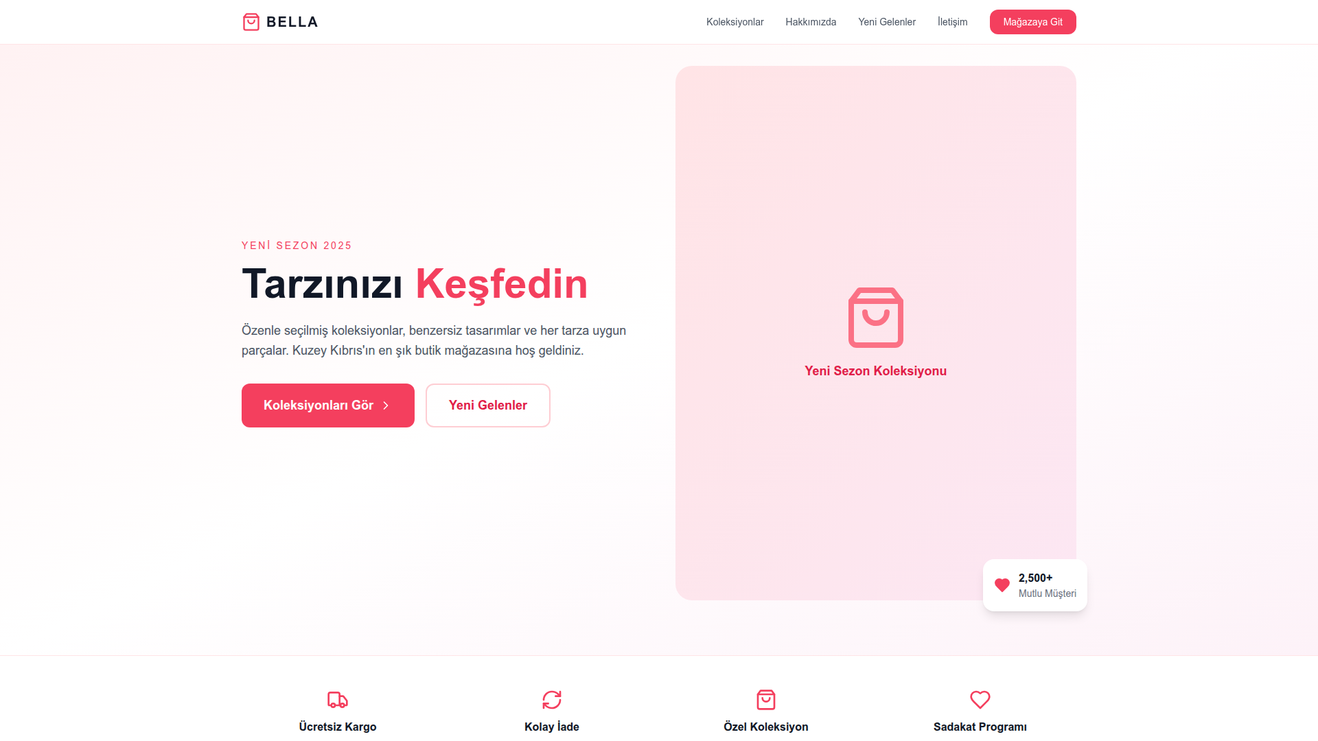 Butik Mağaza Sitesi