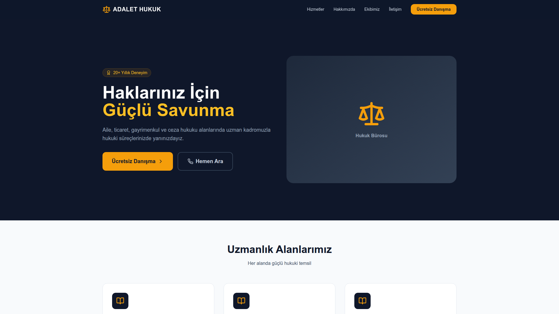 Hukuk Bürosu Sitesi